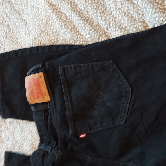 LEVI mens Black JEANS size 38 - Picture 4 of 5